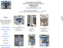 Tablet Screenshot of cast-aluminum-urns.tuscumbiaironworks.com